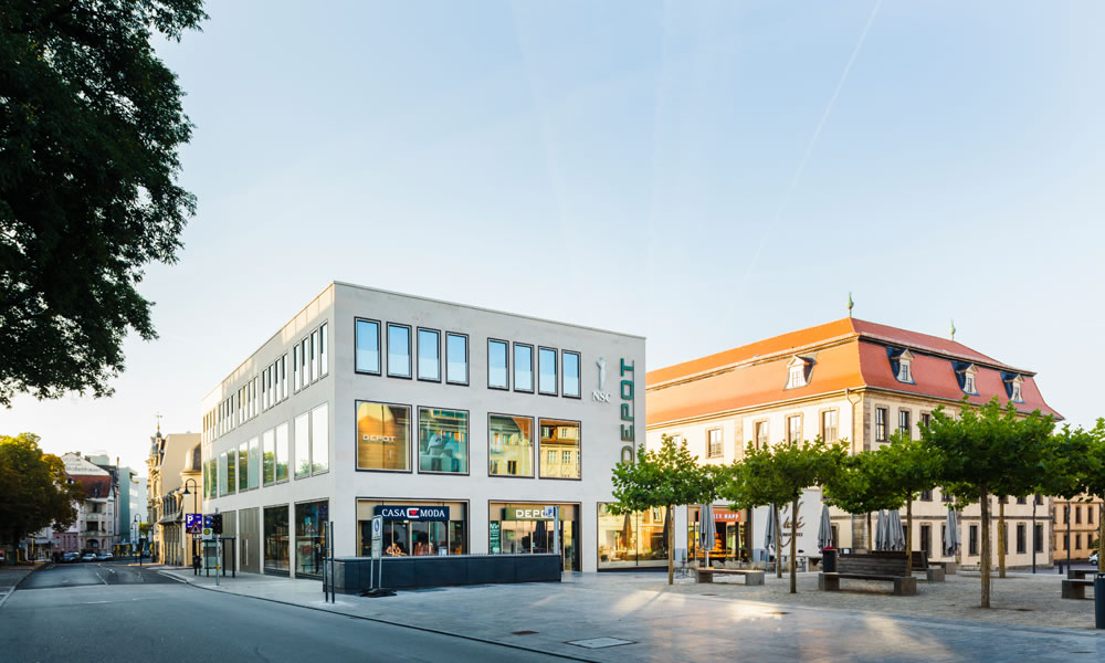 Geschäftshaus Universitätsplatz Fulda (mit Alexander Söder, Lph 1 bis teilw. 5),2011, Wettbewerb 1. Preis